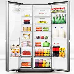 Frigorífico Americano Hisense RS818N4IIE1 Inox - >600 L, No Frost, Doble Circuito de Frío y WiFi