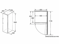 Congelador Vertical Balay 3GFE563WE - 242 L, 186 cm, noFrost, SuperFrost y Clase E
