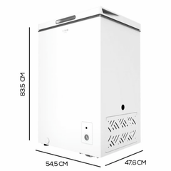 Congelador Horizontal Cecotec Bolero CoolMarket Chest 99 - 99 L, No Frost, Eficiencia A+ y Bajo Ruido