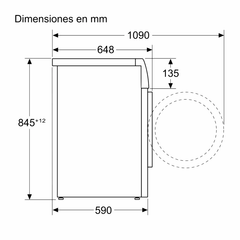 Lavadora Bosch WGB254A1ES - 10 kg, i-DOS, Eficiencia A, WiFi y AquaStop