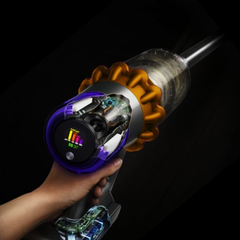 Dyson V15 Detect Absolute - Aspiradora Escoba sin Cable con Detección de Polvo y 240 AW de Potencia