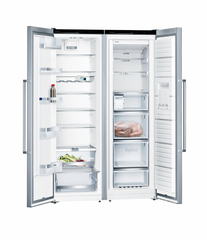 Frigorífico Side by Side Siemens KA95NAIEQ Inox - 346 L, No Frost, Súper Congelación/Refrigeración y Dispensador de Hielo/Agua