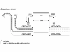 Lavavajillas Balay 3VF5331NA - 14 cubiertos - 60 cm - Integrable