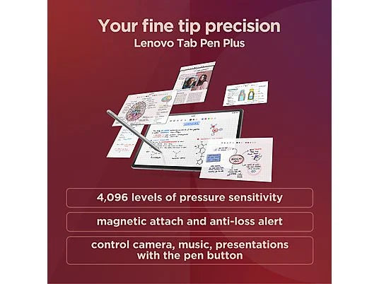 Lenovo Tab P12 - Tablet con Pantalla 12.7" 3K, Procesador MediaTek y 8GB de RAM