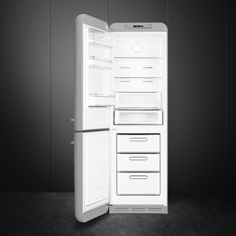 Frigorífico Combi Smeg FAB32LSV5 Plata - 450 L, No Frost, Modo Vacaciones y Enfriamiento Rápido