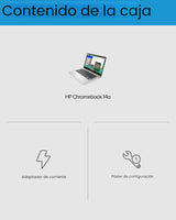 HP Chromebook 14 - Ordenador portátil de 14" HD, Intel Celeron N4120, 4GB RAM, 64GB eMMC