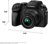 Panasonic LUMIX G7 - Cámara sin espejo 4K con objetivo 14-42mm Mega O.I.S., 16MP, color negro