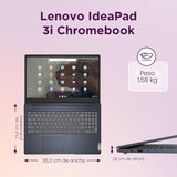 Lenovo IdeaPad 3i Chromebook - Ordenador portátil de 15.6" FHD, Intel Celeron N4500, 8GB RAM, 64GB eMMC