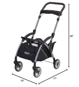 Graco SnugRider Elite - Cochecito con marco ligero para asiento de coche infantil, color negro