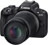 Canon EOS R50 - Cámara sin espejo de vlogging con objetivo RF-S 18-45mm, 24.2 MP y video 4K, color negro