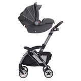Graco SnugRider Elite - Cochecito con marco ligero para asiento de coche infantil, color negro