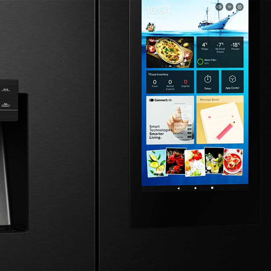 Frigorífico Americano Hisense RQ760N4IFE Negro - Puerta Francesa, No Frost, Compresor Inverter y Dispensador de Hielo/Agua