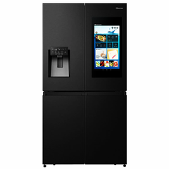 Frigorífico Americano Hisense RQ760N4IFE Negro - Puerta Francesa, No Frost, Compresor Inverter y Dispensador de Hielo/Agua