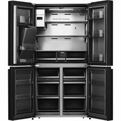 Frigorífico Americano Hisense RQ760N4IFE Negro - Puerta Francesa, No Frost, Compresor Inverter y Dispensador de Hielo/Agua