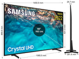 TV Samsung UE65BU8000KXXC 4K QLED de 65" - Televisor UHD con tecnología QLED