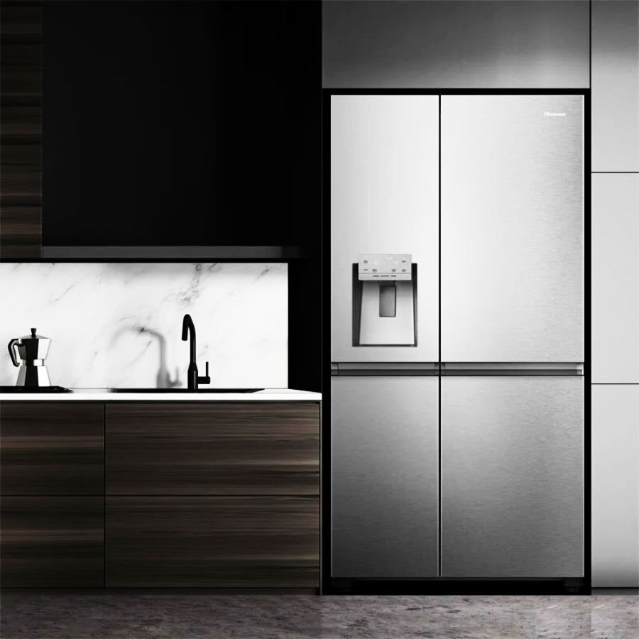 Frigorífico Americano Hisense RS818N4IIE1 Inox - >600 L, No Frost, Doble Circuito de Frío y WiFi