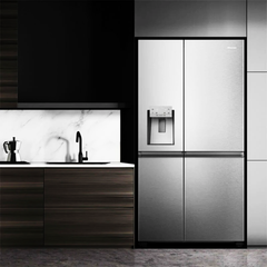 Frigorífico Americano Hisense RS818N4IIE1 Inox - >600 L, No Frost, Doble Circuito de Frío y WiFi