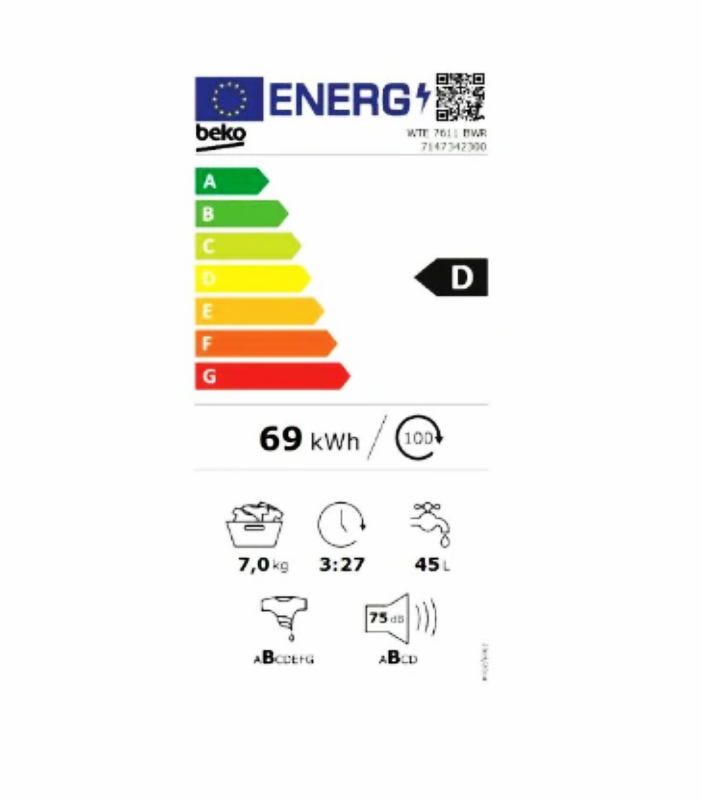 Congelador Vertical Infiniton CV-88IX - 88 L, Diseño Inox, 3 Cajones y Eficiencia E