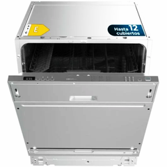 Lavavajillas integrable Cecotec Bolero Aguazero 6100 Full-BI E - 12 cubiertos - 60 cm