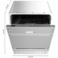 Lavavajillas integrable Cecotec Bolero Aguazero 6100 Full-BI E - 12 cubiertos - 60 cm