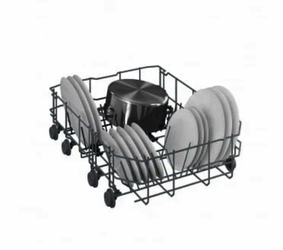 Lavavajillas Beko DVS05024X - 10 cubiertos - 45 cm - Plata