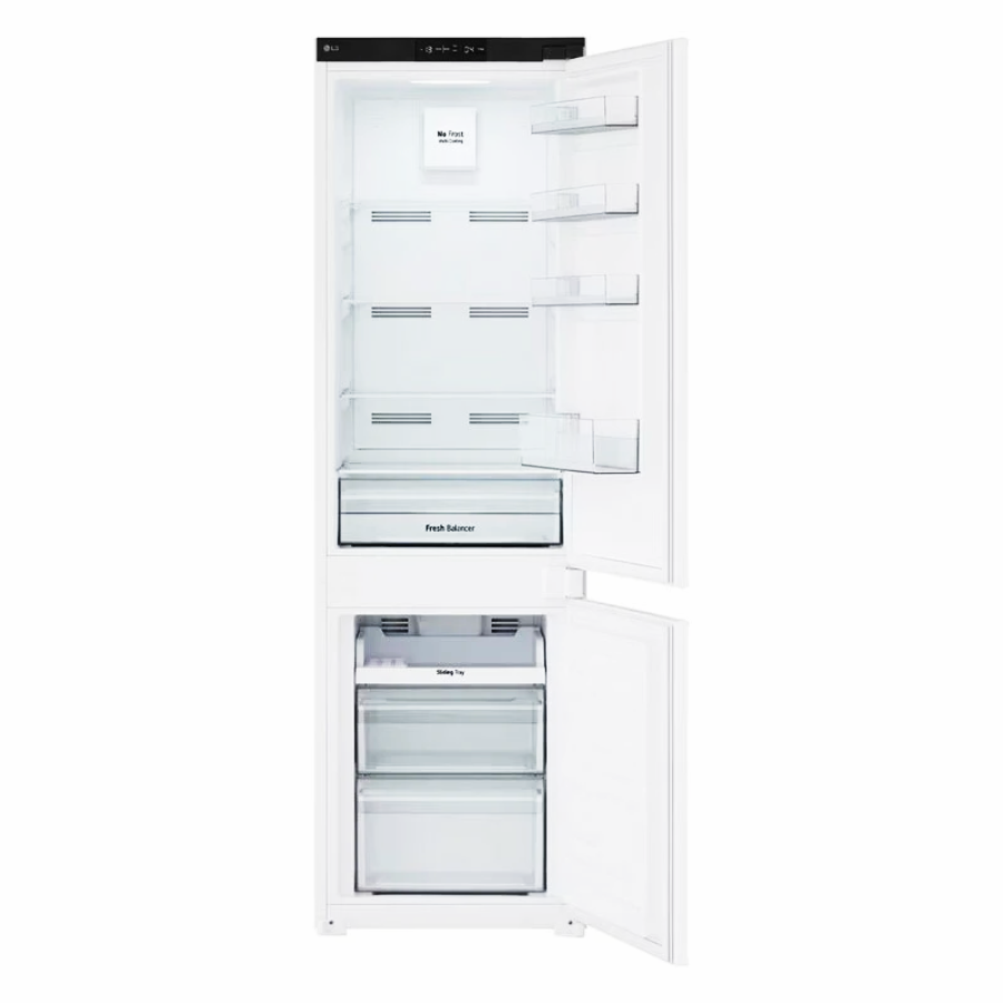 Frigorífico Combi integrable LG GTFN256SER - 233 L, No Frost, bajo ruido y alarma de puerta