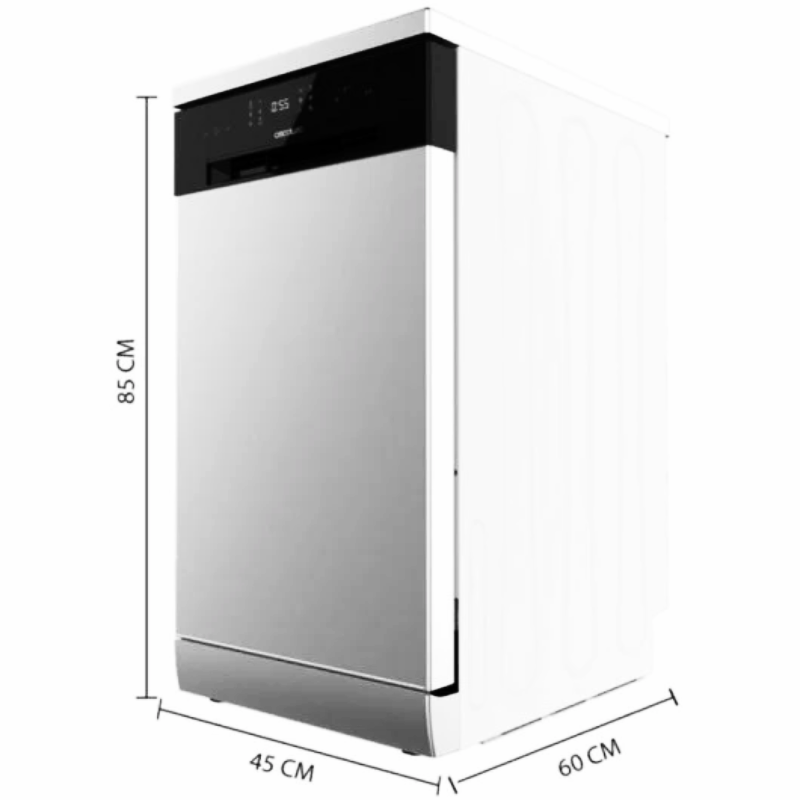 Lavavajillas Cecotec Bolero Aguazero 4201 - 11 cubiertos - 45 cm - Acero inoxidable