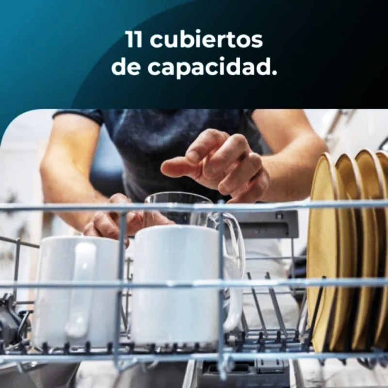 Lavavajillas Cecotec Bolero Aguazero 4201 - 11 cubiertos - 45 cm - Acero inoxidable