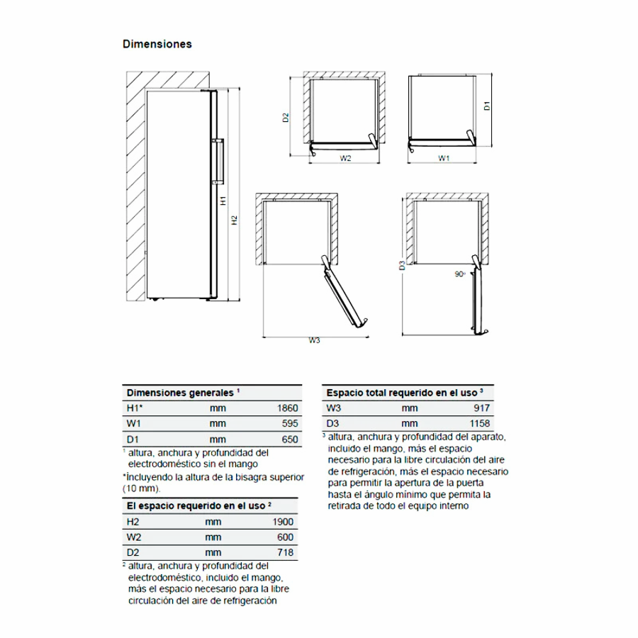 Frigorífico de 1 Puerta AEG ORK7M391EW Blanco - 390 L, Coolmatic, Eficiencia E y bajo ruido
