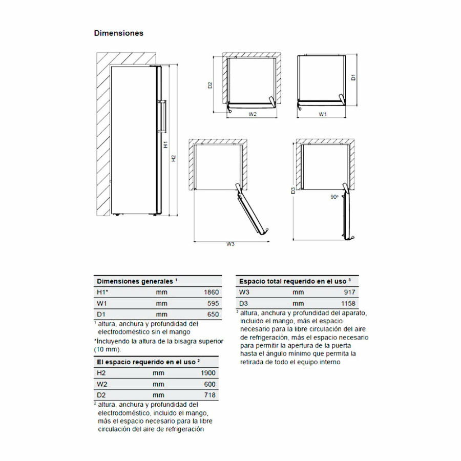 Frigorífico de 1 Puerta AEG ORK7M391EX Inox - 186 cm, Coolmatic, Eficiencia E y bajo ruido