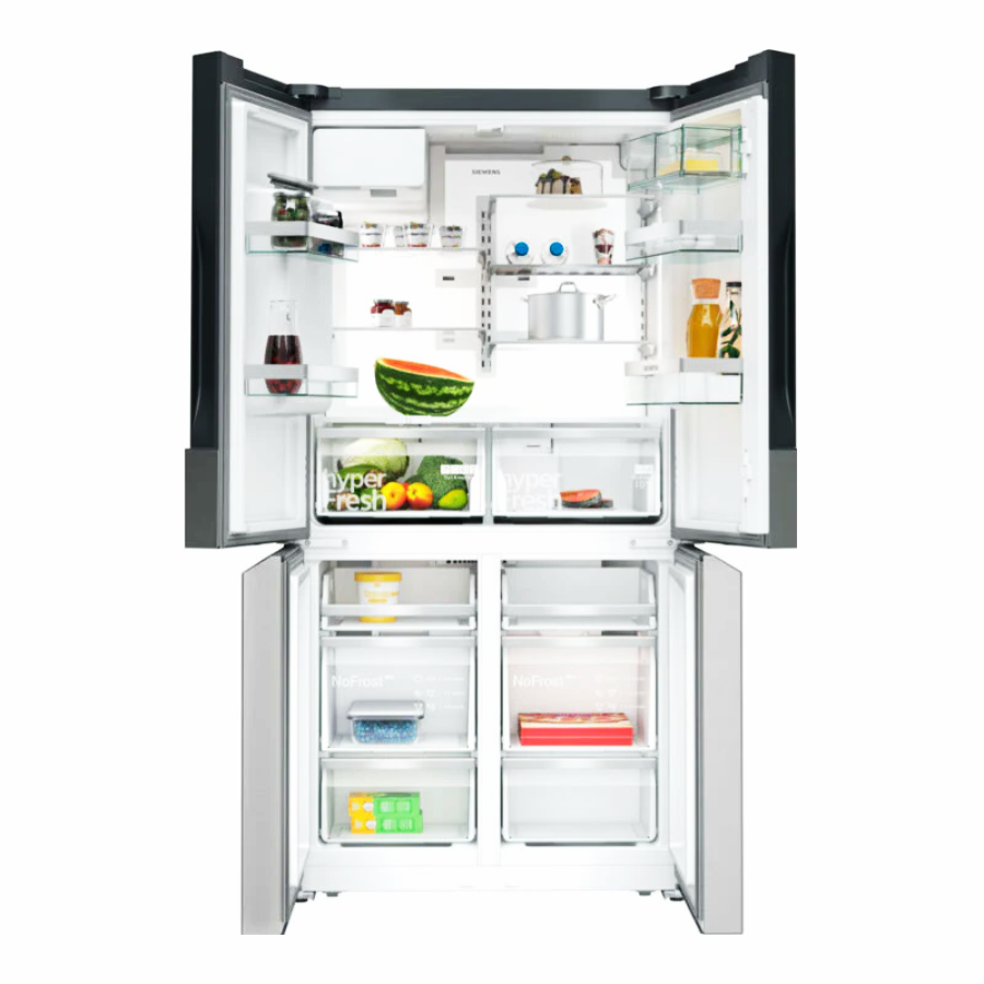 Frigorífico Americano Siemens KF96DPPEA Inox - 450-600 L, No Frost, MultiAirflow, WiFi y Dispensador de Hielo/Agua