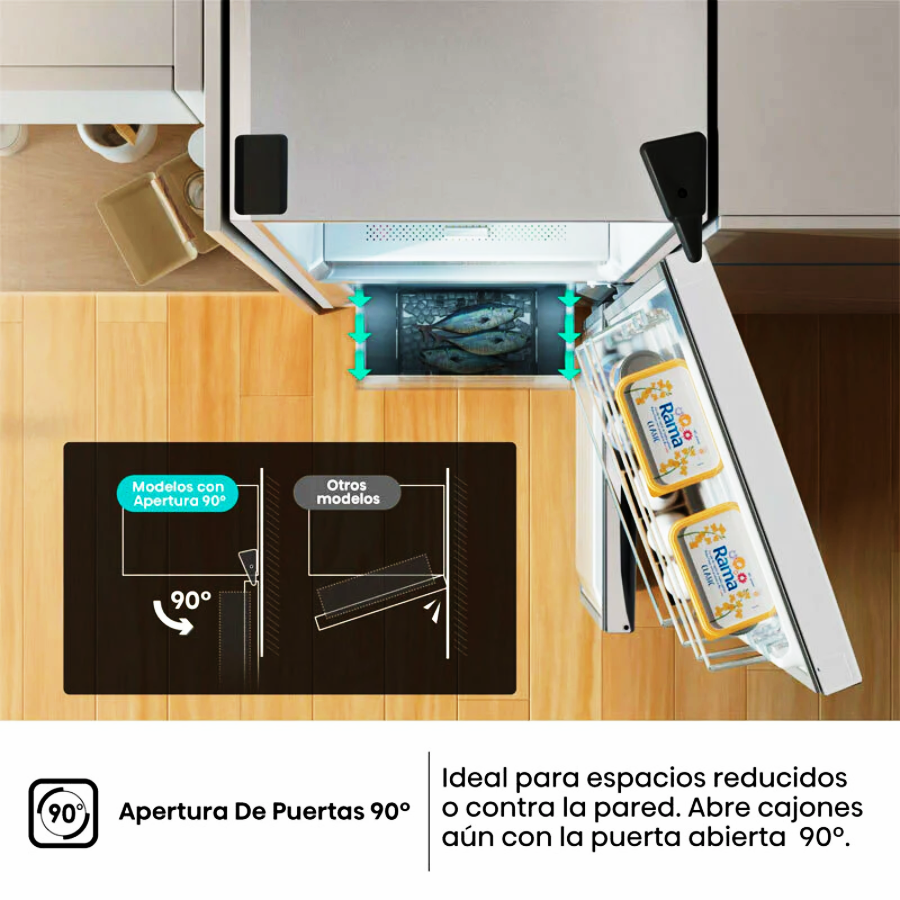 Frigorífico Combi Hisense RB329N4AWE Blanco - 255 L, No Frost, Eficiencia E y bajo ruido