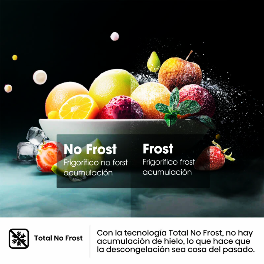 Frigorífico Combi Hisense RB329N4AWE Blanco - 255 L, No Frost, Eficiencia E y bajo ruido