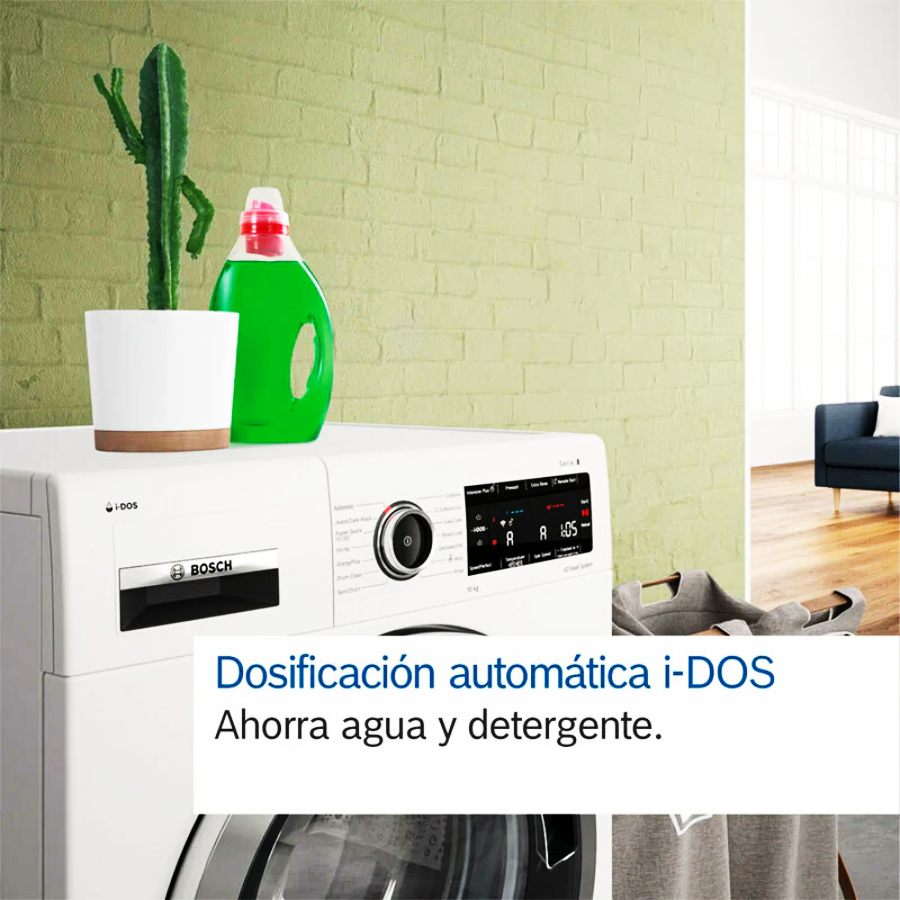 Lavadora Bosch WGB254A1ES - 10 kg, i-DOS, Eficiencia A, WiFi y AquaStop