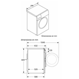 Lavadora Bosch WGG254ZXES - 10 kg, Eficiencia A, Tambor Variodrum y Pausa+Carga