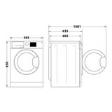 Lavasecadora Whirlpool FFWDB976258BVSPT - 9 kg, 1600 r.p.m., Eficiencia B/E