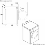 Ficha de producto optimizada Título : Lavadora Balay 3TS384BT - 8 kg, Motor ExtraSilencio, Sensor 3G y Pausa+carga