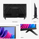 TV Hisense 32A4N LED de 32" - Televisor HD, 720p con Dolby Audio, Quad Core y VIDAA U 7