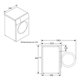 Lavadora Balay 3TS285B - 8 kg, 1400 r.p.m., Eficiencia A, Tambor VarioSoft