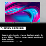 TV TCL 98C655 QLED 4K de 98" - Televisor UHD con tecnología Quantum Dot, Dolby Atmos y HDMI 2.1