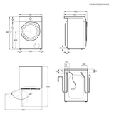 Lavasecadora AEG LWR7316V6O - 10 kg de lavado, 6 kg de secado, con control remoto