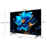 TV TCL 55P7K QLED 4K de 55" - Televisor UHD con AiPQ, Google TV, 120Hz y HDMI 2.1
