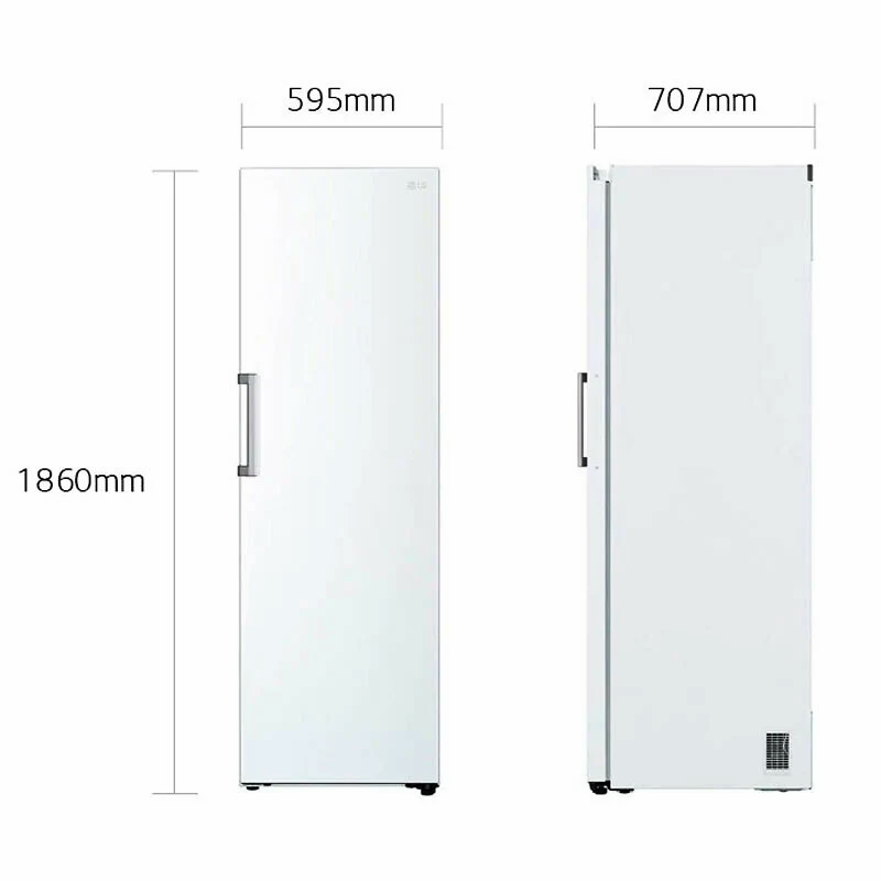Frigorífico de 1 puerta LG GLT51SWGSZ Blanco - No Frost, Motor Inverter