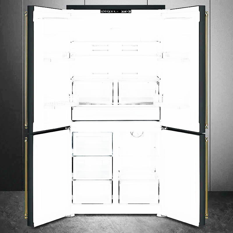 Frigorífico Americano Smeg FQ60CAO6 Gris Antracita - 572 L, No Frost, 37 dB y Diseño Colonial